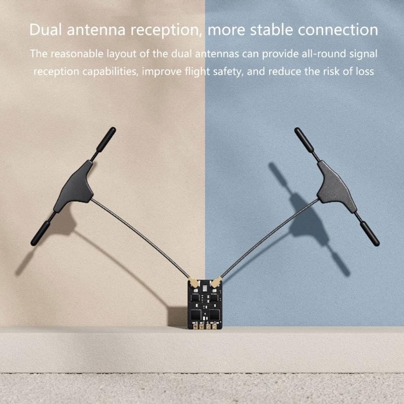 ELRS Double 2.4G Diversity Receiver ExpressLRS 2.4G Accessory Base Quadcopter FPV Remote Racing Drones Accessory