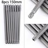 T30 Screwdriver Bit 8Pcs T40 1/4 Inch Hex Magnetic Torx 150MM Extra Long