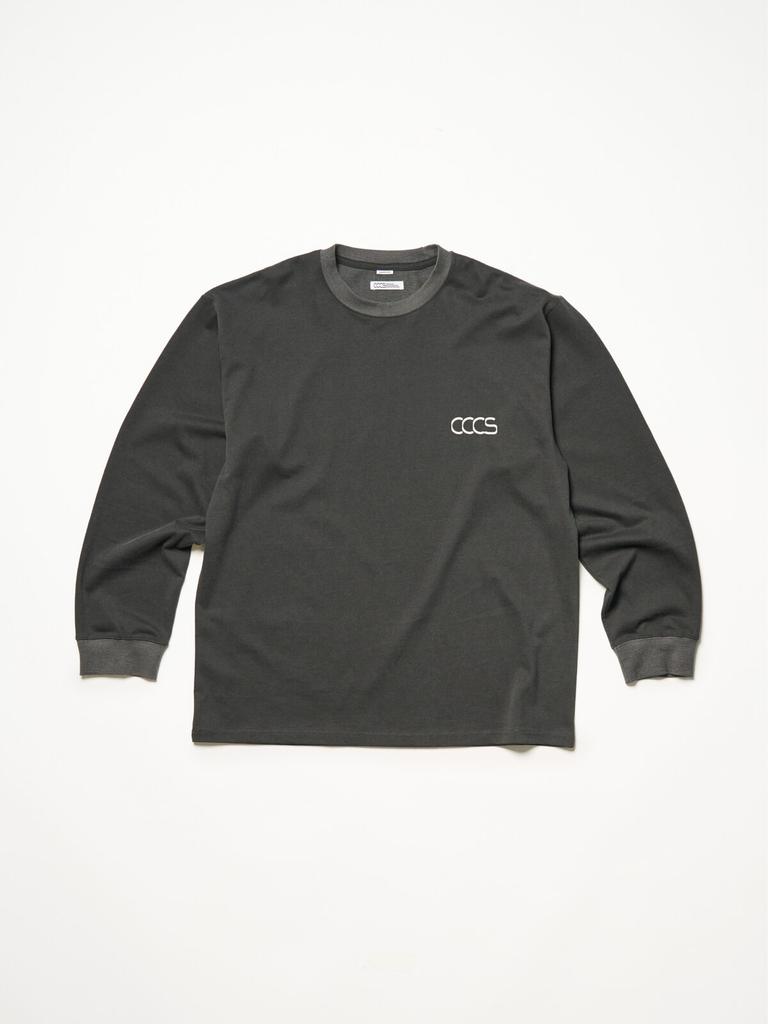 Ssississieseu Charcoal Neat Script L/S T-Shirt