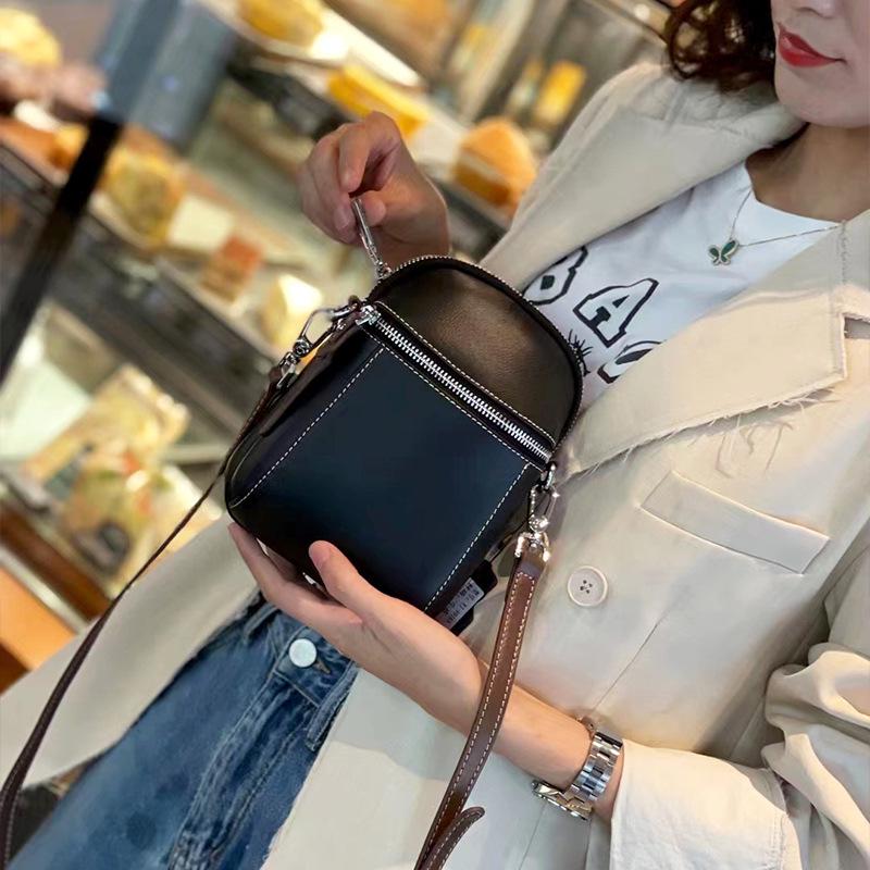 Genuine Leather Women's Mini Crossbody Bag—Trendy 2024 Summer Style