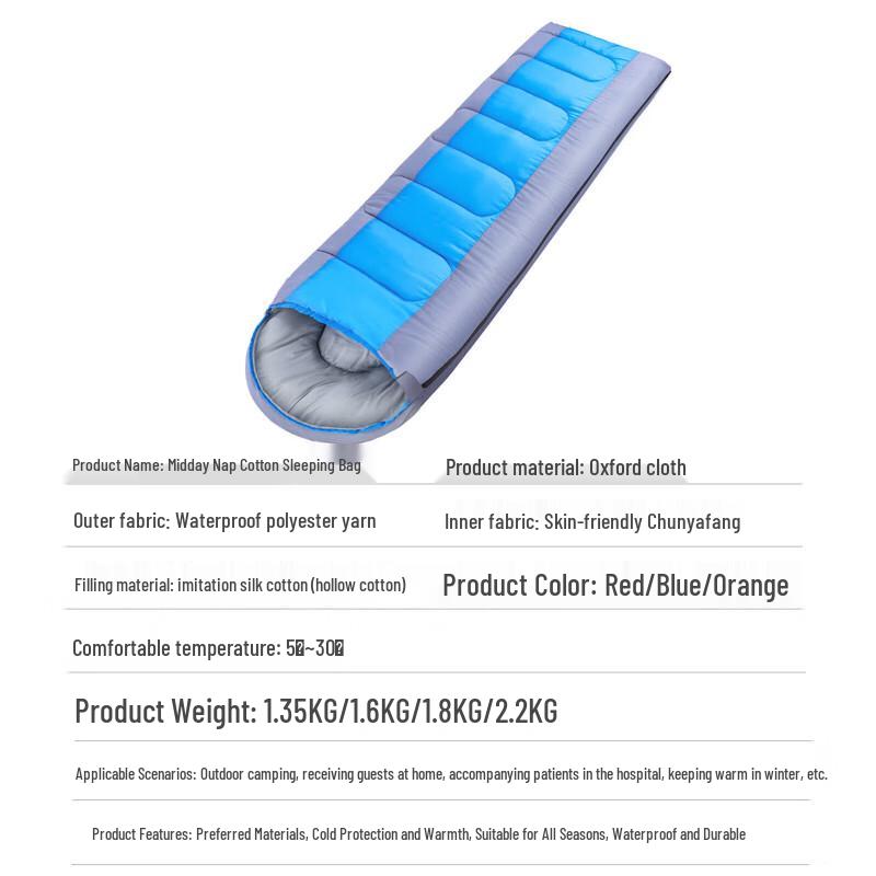 Fuyin Outdoor Portable Cotton Sleeping Bag