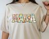 Floral Mama Shirt, Mama T-Shirt, Cute Mama Shirts, Funny Mom Shirt, Mom T-Shirt, Mothers Day Gifts Tee, Flowers Mom Shirt, New Mom Shirt