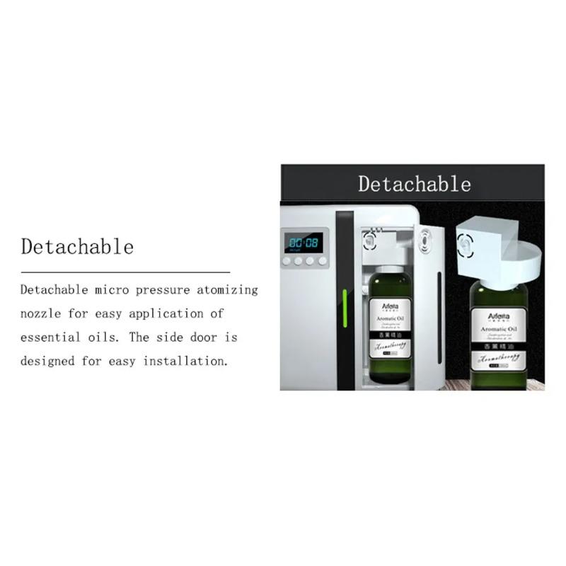 Raumduft-Diffusor zur Wandmontage, Hotel-Lufterfrischer, Bluetooth-Aroma-Diffusor für ätherische Öle, elektrischer Geruch für Zuhause