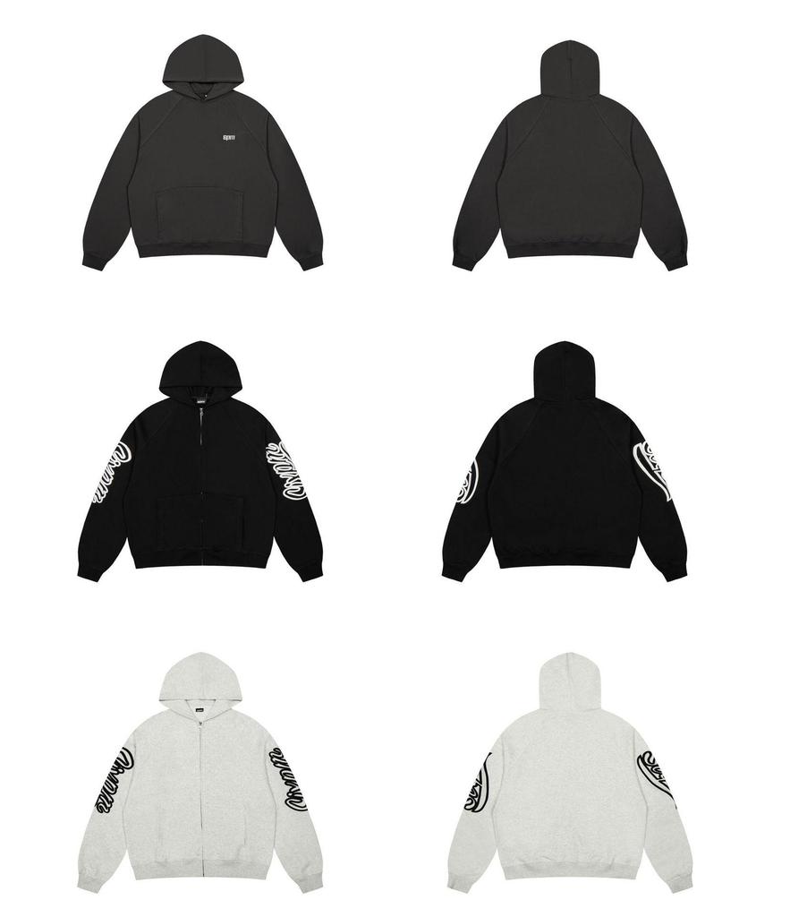 6PM Vyšívaná mikina s kapucí a tepláky Hip Hop Pánská sportovní souprava