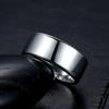 New Arrival Stylish Women Fashionable 8Mm Wide Stainless Steel Rings Nuptial Bridal Rings Men Jewelry High Polished  Color ColorTrendy Jewelry