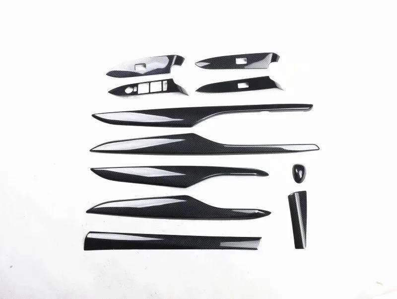 

For Cadillac XTS 2013-2018 Accessories Carbon Fiber Interior Trim Center Console Gear Panel Gears Steering Wheel ABS Stickers рожевий червоний колір