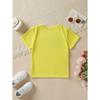 European Size Girls Round-neck Short-sleeved T-shirt with Unique English Patterns