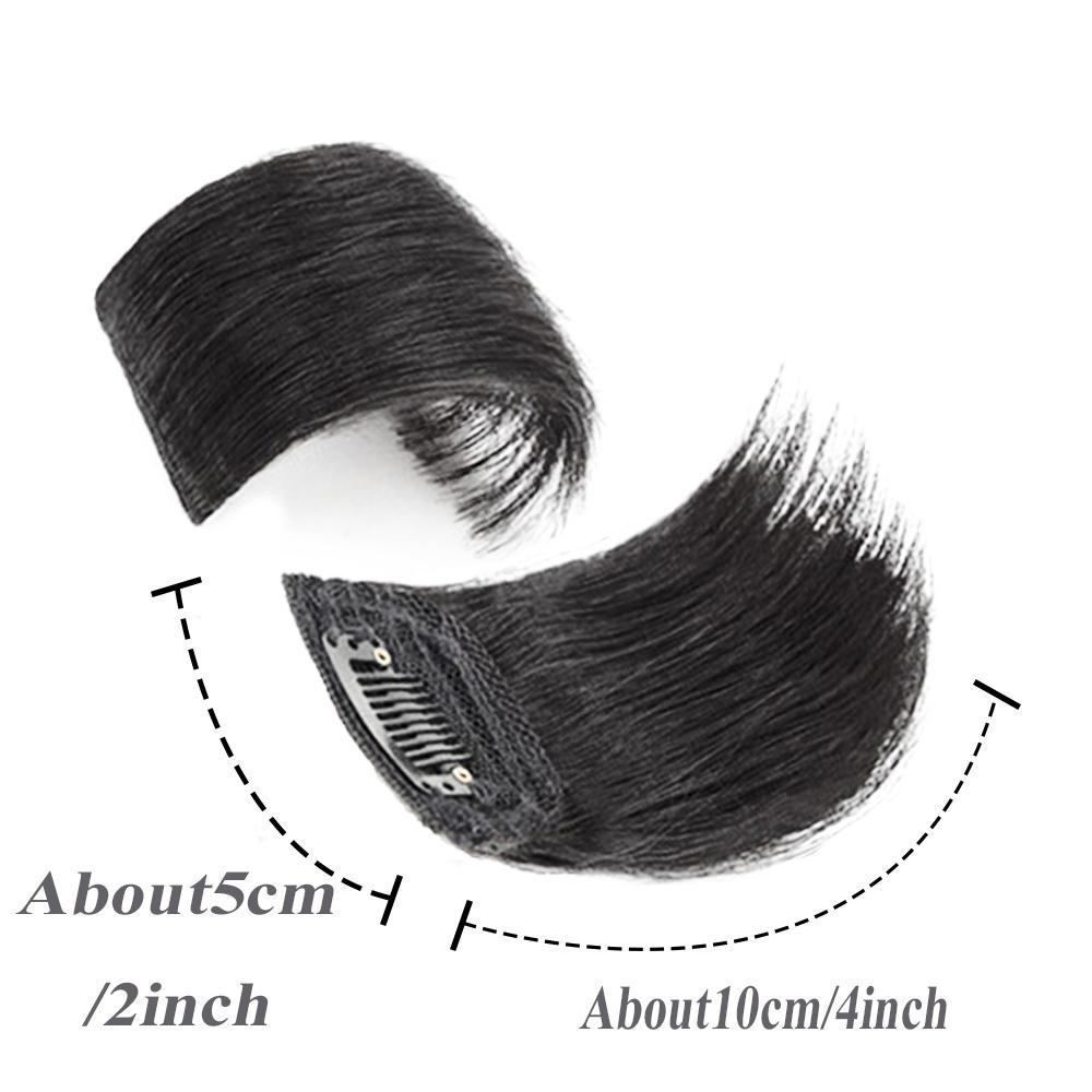 Bybrana One Card Cushion Hair Piece Voluminous Hair Black Brown Invisible Natural Synthetic Hair Wig