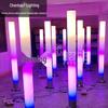 Interactive LED Cylinder: Colorful Touch & Sound-Control Light for Scenic Decoration