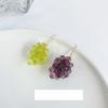 Jewelry Gift Woman Jewerly Earrings AOMU Lovely Design Party Wedding Female Wedding Earrings Purple Beads Grape Drop Earring For