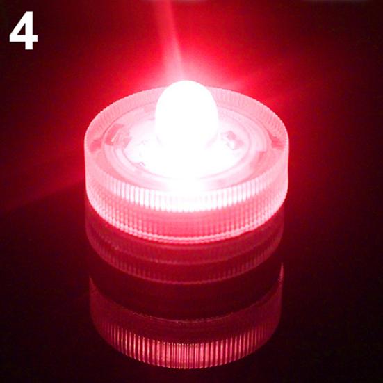 12Pcs Submersible Waterproof Wedding Tea Candle Lamp Battery Operated LED Lights