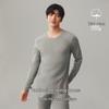 Men's Slim Fit Thermal Base Layer: Thickened Velvet Brushed Cotton Wool Antibacterial Round Neck Top