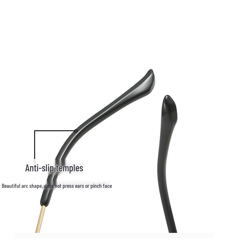Eyewear: 2024 Unisex Titanium TR Eyebrow Glasses for Business/Myopia, Model 15004