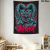 Slipknot Star Tapestry Bold Room Tapestry Fashion Print Wallmounted Work Of Art Atmospheric Background Cloth Christmas Gift