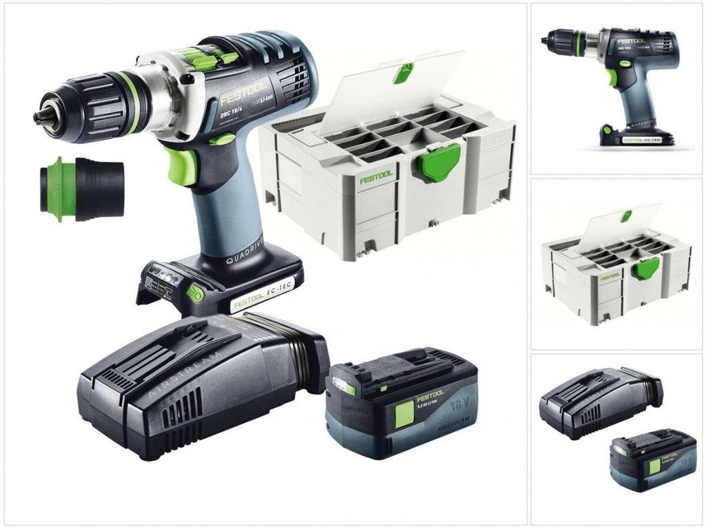 Аккумуляторный шуруповёрт Festool DRC 18/4 Li-Basic