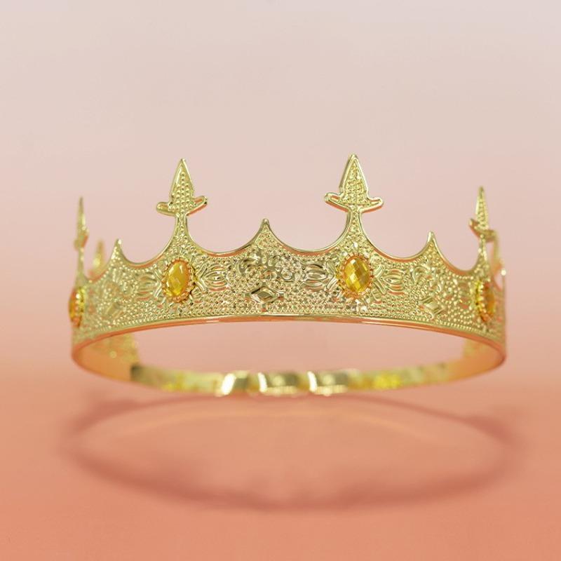 Crown Prince Crown Wedding Birthday Ball Party Halloween Decoration Hairpin