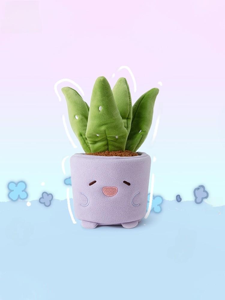 Aloe Mushroom Tulip Begonia Plant Pottery Design Plush Toy For Room Decor
