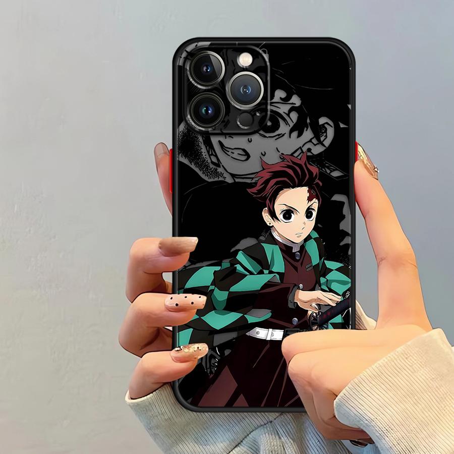 Hülle für iPhone 17 Pro Max XS XR Air 13 Mini 7 8 SE 16 Plus 11 14 15 12 Funda Rückseite Handyhülle Anime Dämonentöter