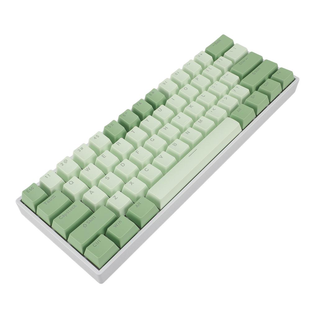 60% 61 Keys Mechanical Keyboard RGB Hot Swappable USB Wired Red Switch Keyboard for Win 2000 ME XP 7