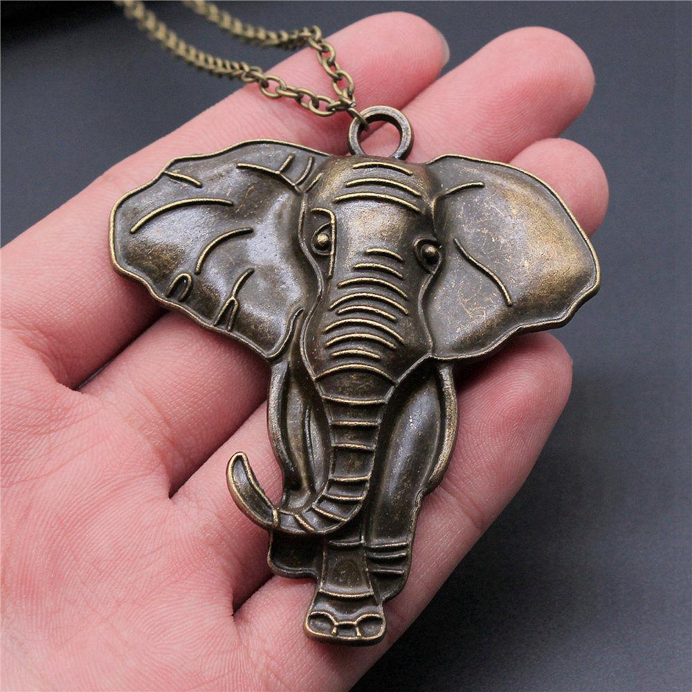 45cm Or 70cm Long Chain Necklace Elephant Kids' Jewelry Materials QN026