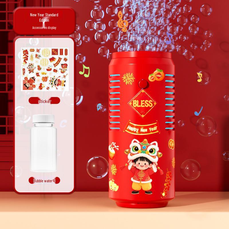 Remote-Control Festival Fireworks Bubble Machine with Light & Sound - New Year & Wedding Toy