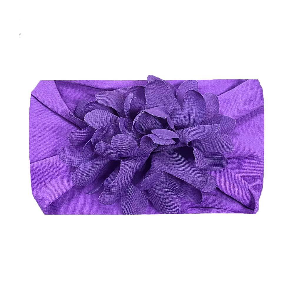 Chiffon Flower Baby Girls Headbands Soft Elastic Nylon Hairbands Baby Bows Hair Accessories for Baby Girls Newborns Infants