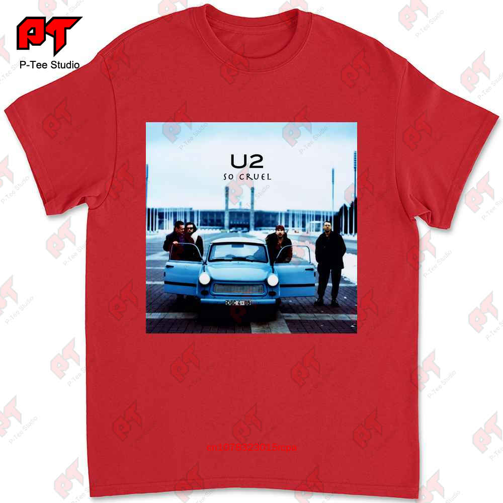 U2 So Cruel Rock Music Band Logoblack T-shirt T365 S
