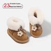 2025 Girls' Fur-Lined Winter Snow Boots - Warm Plush Toddler Shoes for Outdoors