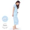 SAZAC Cinnamoroll Women's Short Sleeve Jersey Pajama Set (Sax/M/SAN1697)