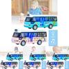 Vibrant Plastic Inertia Bus Toy With Flashing Lights And Music For Boys And Girls