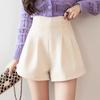 Women's Corduroy A-line Tulip Shorts, Wide Leg, Plus Size, Fashionable Autumn/Winter 2024