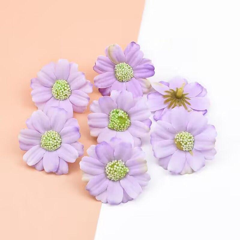 Cheap Artificial Flowers Wedding Decorative Flowers Festival Crafts Gifts Candy Box Fake Small Daisy Home Decoration Accessories