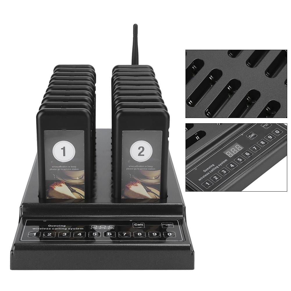 Wireless Calling System Queuing Guest Paging System 999‑Channel Restaurant Pager SU‑68Z Chargeable Pager 110-240V