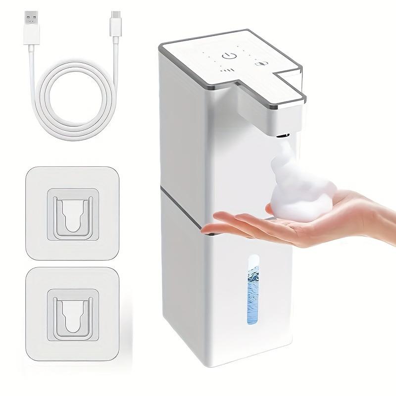 400ml USB Rechargeable  Automatic Sensor Soap Dispenser Touchless Foam Machine for Bathroom Kitchen