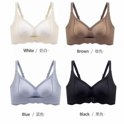 Front Buckle Lift Underwear Small Breasts Gather and Close Secondary Breasts, Anti-sagging Comfort and Non-marking Anti-expansion Fixed Cup Bra Cover