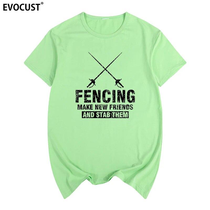 Fechten neue Freunde T-Shirt Baumwolle Unisex T-Shirt Neues TEE T-SHIRT Damen