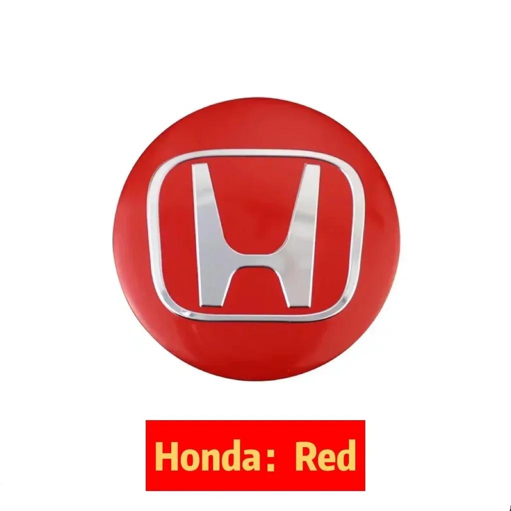 For Honda AccoCar Styling Wheel Center Stickers Auto Hub Cap Emblem Badge For Honda Civic Fit Jazz Accord Pilot CRV Odyssey Passport City Shu