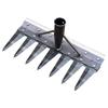 2/3/4/5/7 Teeth Heavy-Duty Steel Garden Hand Weeding Complete Detachable Agricultural Rake Tool N2O6