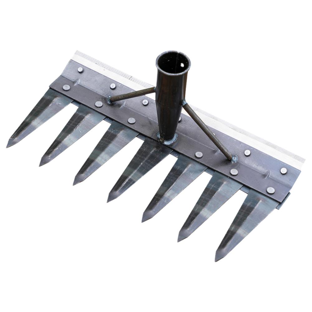 2/3/4/5/7 Teeth Heavy-Duty Steel Garden Hand Weeding Complete Detachable Agricultural Rake Tool N2O6