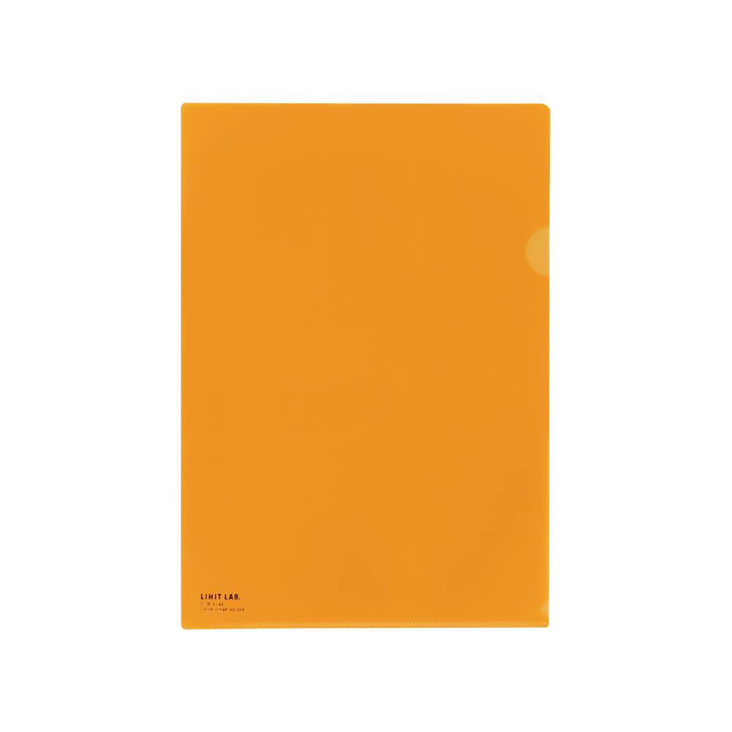LIHIT LAB Clear Holders 50 Sheets A4 Orange F78-4_50 9370₽