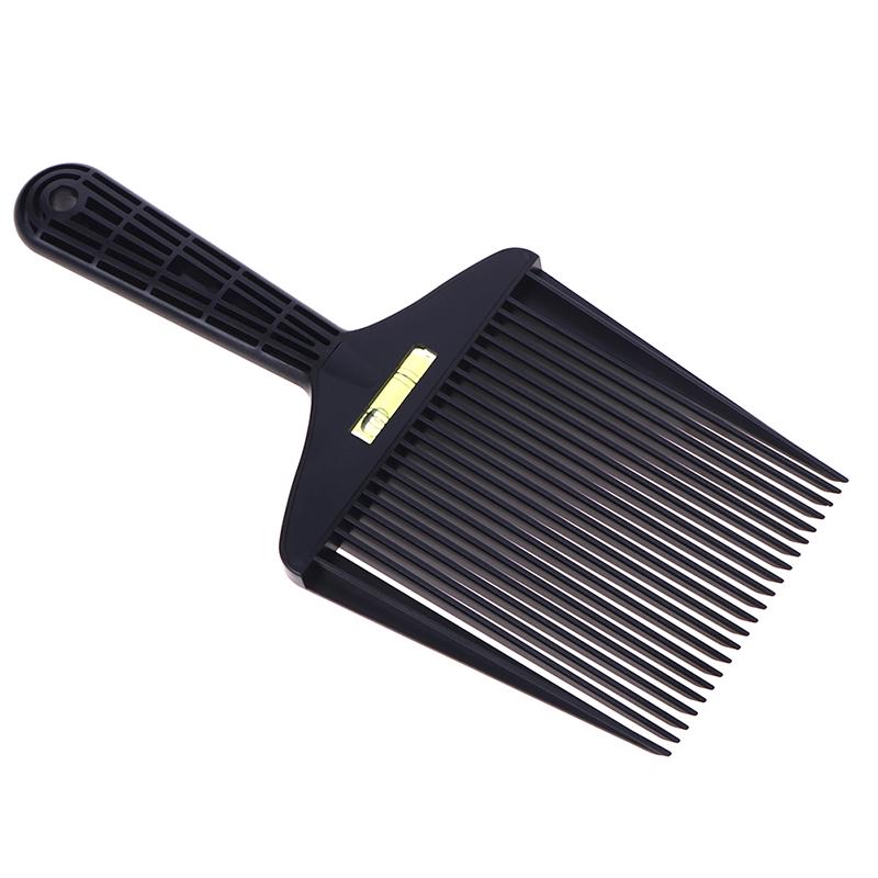 Clipper Comb Barber Styling Dyeing Comb Anti-Slide Handle Plastic Flattop Comb