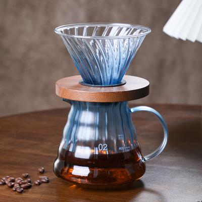 Hand Brewing Coffee Pot Set Glass Sharing Pot Hand Brewing Pot Brewing Coffee Filter Cup Set Cloud Pot Coffee Making Utensils