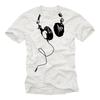 Electro House Music Mens Headphone T-Shirt - Men's Techno Party DJ Shirt