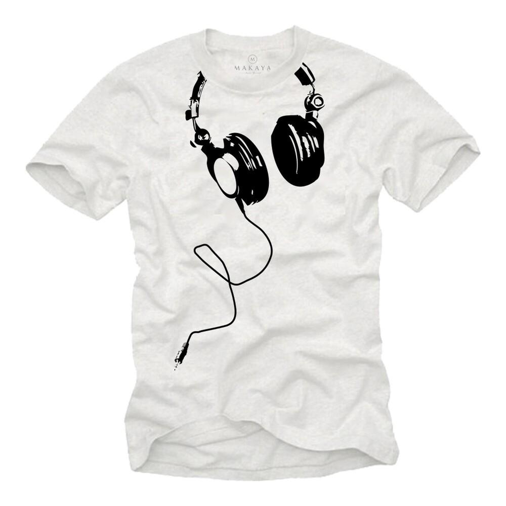 

Electro House Music Mens Headphone T-Shirt - Men s Techno Party DJ Shirt M