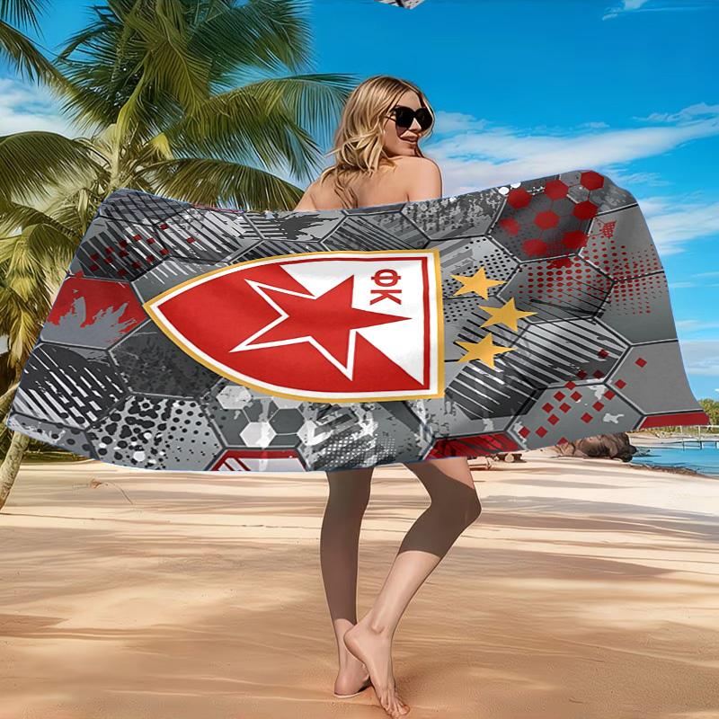Crvena Zvezda Beach Towel, Quick-drying, Easy to Care for, Suitable for Both Fitness and Beach Vacations,Sports Essential