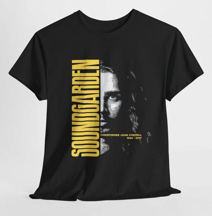 Soundgarden Chris Cornell Graphic Tee, Grunge Rock Band Shirt S