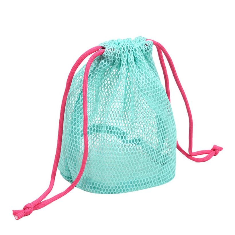 Lightweight Women Mesh Shower Caddy Bag Portable Travel Mini Toiletry Cosmetic Bag for Beach Swimming Dorm