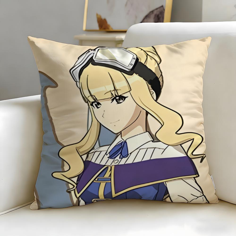 Action Anime The Magnificent Kotobuki Cushion Cover Soft & Easy-Wash Pillow Case – Versatile For Couch, Bed, Travel And Office