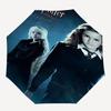 1pc Harry Potter and the Order of the Phoenix Automatic Folding Umbrella - Compact 8-Rib Design, Durable Plastic & Iron1346L