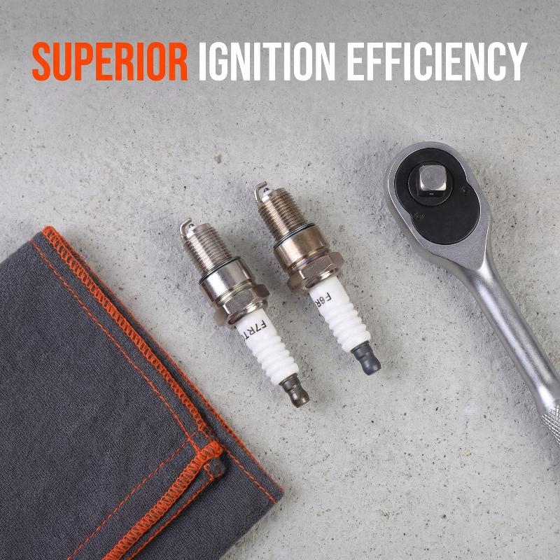 Motorcycle Spark Plug F6RTC Replacement for 50cc 70cc 90cc 110cc Engine For PW50 PW80 LT50 Consistent Spark Output